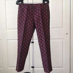 New Club Monaco floral jacquard print pants